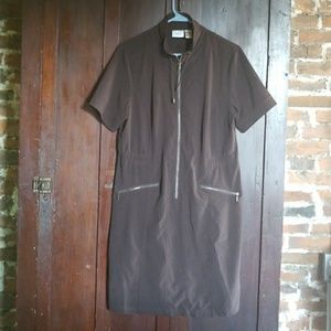 Brown Zenergy by Chico's ZipUp Utility Dress
